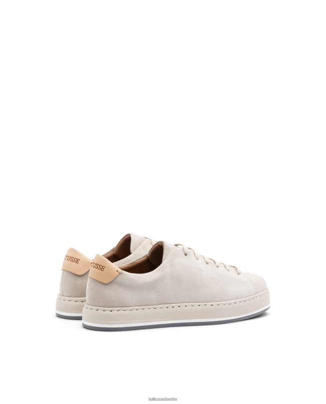 Lottusse Frauen Libby-Ziegen-Wildleder-Sneaker 22LP0307 Beige Schuhwerk