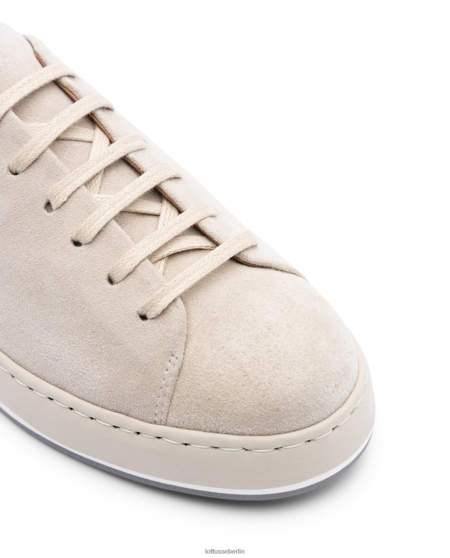 Lottusse Frauen Libby-Ziegen-Wildleder-Sneaker 22LP0307 Beige Schuhwerk