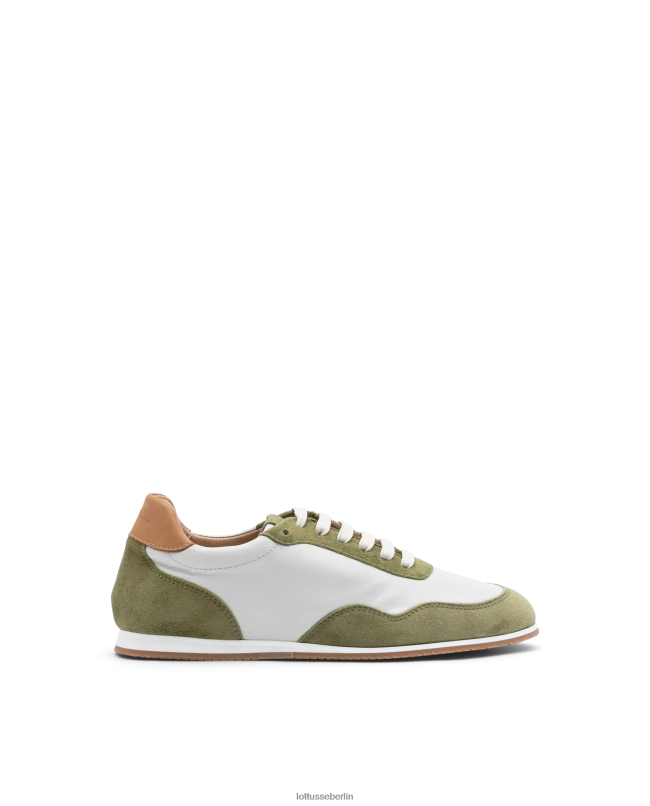 Lottusse Frauen Mancor-Sneaker aus Ziegenwildleder 22LP0300 olivgrün Schuhwerk