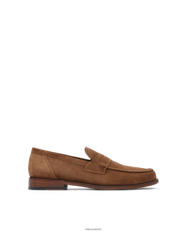 Lottusse Männer Daytona Wildleder-Kalbs-Loafer 22LP064 braun Schuhwerk